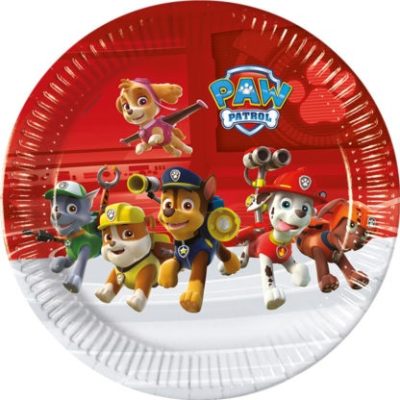 Taniere Paw PatrolPapierové taniere sa hodia na detskú párty