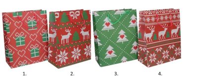 Darčeková taška vianočnáDarčeková taška vyrobená z kvalitného tvrdého papiera s vianočnými motívmi