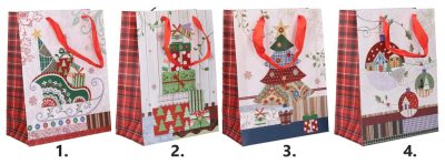 Vianočná darčeková taškaDarčeková vianočná taška vyrobená z kvalitného tvrdého papiera