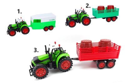 Traktor s vlečkouNajlepšia pomôcka farmára je tento jedinečný traktor s vlečkou. S ním si Váš malý farmár môže prevážať všetko čo potrebuje. Veľkosť: 35 cm 3 druhy