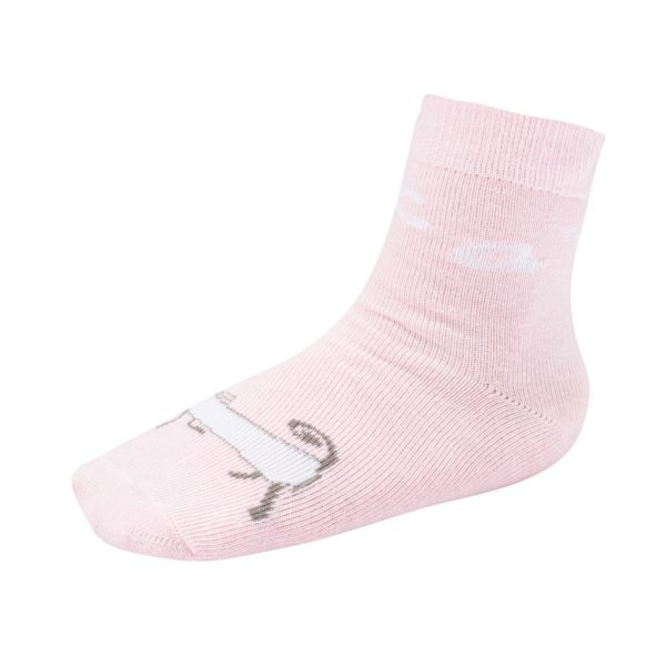 Detské bavlnené ponožky New Baby ružové mačka