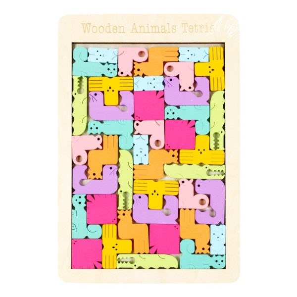 Drevený tetris - Zvieratká