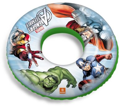 Koleso Avengers 50 cmNafukovacie koleso do vody s motívom Avengers. Veľkosť 50 cmVyrobené z pevného vinyluBez obsahu ftalátovOdporúčaný vek : 24m+