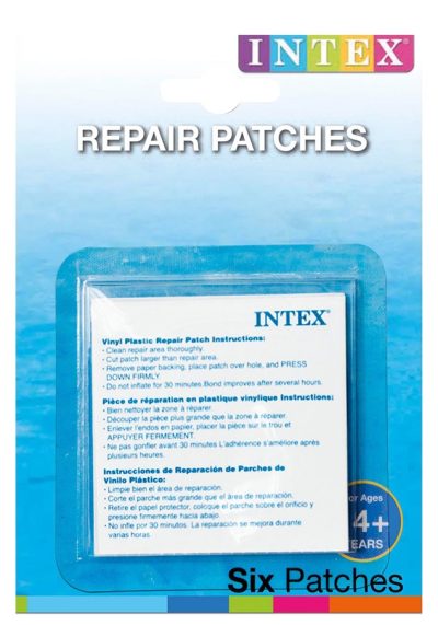 Samolepiace záplaty Intex 6 x 6cm / 6 ksSamolepiace záplaty určené na opravu bazénovej fólie