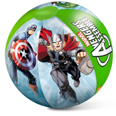 Nafukovacia lopta AvengersNafukovacia lopta sa radí medzi najpopulárnejšie doplnky pri detských hrách. Detská nafukovacia lopta s motívom postavičiek Avengers