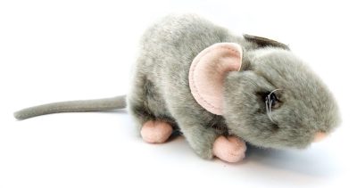 Myš plyšPlyšová myška je vyrobená z kvalitného jemného a mäkkého plyšového materiálu.  Veľkosť myšky: 18 cm (bez chvosta)