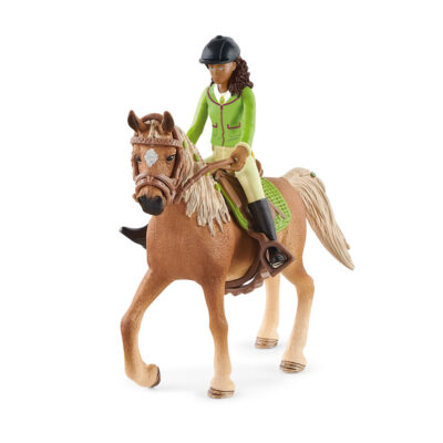 Schleich Čiernovláska Sarah s pohyblivými kĺbmi na koni
