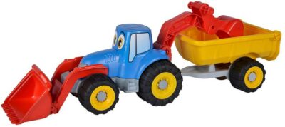 Traktor do piesku s vlečkou-nakladač