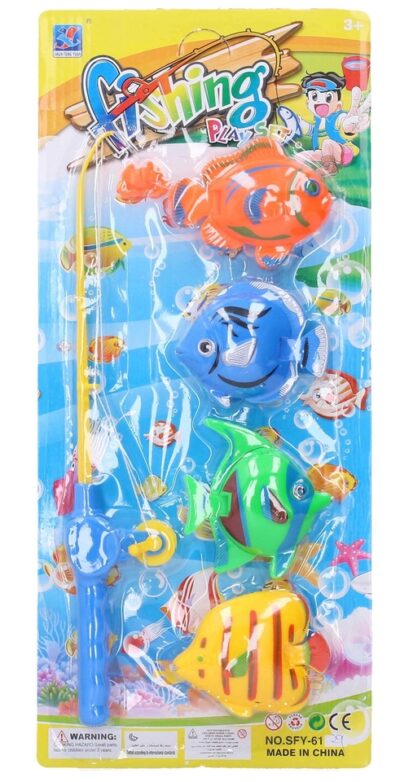 Hra chytanie rybičiek Detská hra chytanie rybičiek na magnet.Balenie obsahuje udicu s magnetom a 4 farebné rybky na magnet. Veľkosť rybiek cca 8 cm. Vyrobené z plastu.
