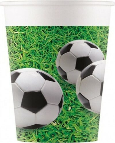 Poháre Futbal papierové 200ml / 8ksPapierové poháre sa hodia na detskú párty