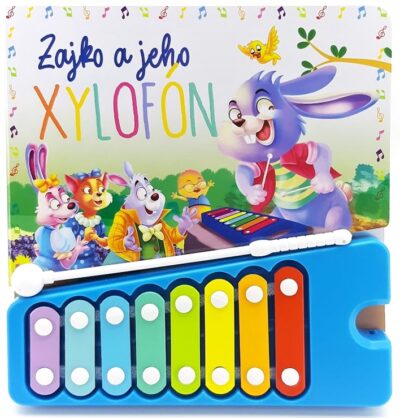 Zajko a jeho xylofónDetské leporelo s rozprávkami a farebnými notami