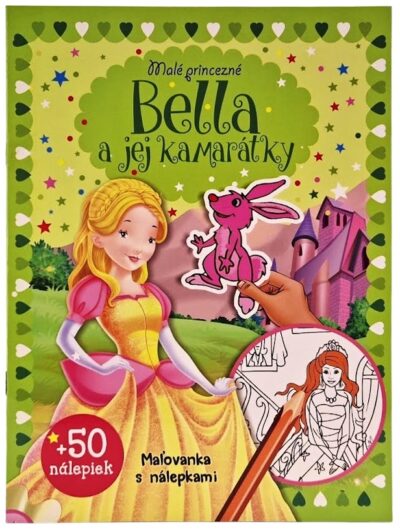 Maľovanka s nálepkamiMalé princezné Bella a jej kamarátky maľovánka s nálepkami Jazyk: slovenskýVäzba: brožovanáPočet strán: 16+ 50 nálepiek