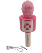 Mikrofón ružový na batériePlastový ružový mikrofón na batérie. Je možné ho pripojiť s MP3 prehrávačom alebo mobilným telefónom. Regulácia hlasitosti