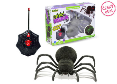 Pavúk svietiaci v tme 13 cm Pavúk RC diaľkové ovládanie ponúka nikdy nekončiacu zábavu. Vystraš svojich nič netušiacich kamarátov. Daj pavúka na tajné miesto a zábava môže začať. Veľkosť 20 x 13 cm.Svieti v tme