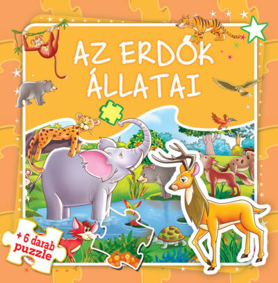 Az erdő állatai+6puzzle (Maďarská verzia)Szórakoztató puzzlekönyv a legkisebbeknek! Jó szórakozást
