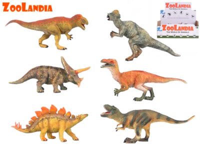 Zoolandia Dinosaurus 20-25cm/6 druhovSpoznávajte zvieratká