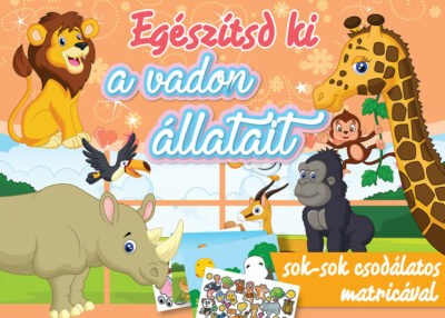 Egészítsd ki a vadon állatait matricákkal (Maďarská verzia)Szórakoztató matricás könyv a legkisebbeknek! Jó szórakozást