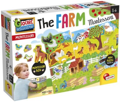 Montessori Logická hra FarmaStolová logická hra Farma stavia na základoch pedagogiky Montessori. Logická hra je vytvorená s dôrazom na herné aktivity