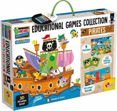 Montessori kolekcia vzdelávacích hier pirátiSte pripravení na dobrodružstvo na šírom mori? Objavte celý rad vzdelávacích hier s touto skvelou sadou pirátskych loďou! Bavte sa hraním pexesa