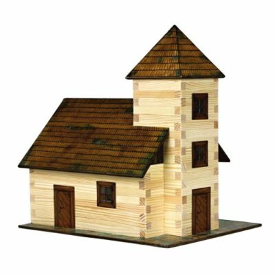 Krásna drevená zlepovacia stavebnica- Kostol