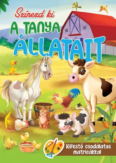 Színezd ki a tanya állatait matricákkal (Maďarská verzia)Szórakoztató matricás könyv a legkisebbeknek! Jó szórakozást