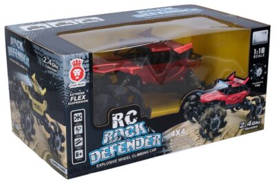 Auto Rock Defender kovové RC na diaľkové ovládanie 28 cmAuto Rock Defender kovové RC na diaľkové ovládanie. Veľkosť 28 cmTeleskopické pneumatiky