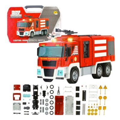 Skladacie hasičské auto v kufríkuAutíčko má 106 prvkov na svojpomocnú montáž. Skladaním a montovaním hasičského auta si deti rozvíjajú kreativitu