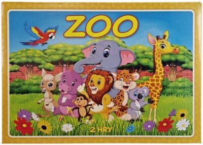 Spoločenská hra ZOOSpoločenská hra ZOO je určená pre 2 - 6 hráčov starších ako 5 rokov. Súčasťou hry sú pestré karty so zvieratkami