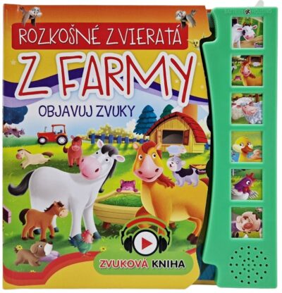 Rozkošné zvieratá z farmy - objavuj zvukyZvuková interaktívna knižka s motívmi veselých zvieratiek z farmy a ich príbehy. Počet strán: 12Zvukové efektyVäzba: tvrdáJazyk: slovenský