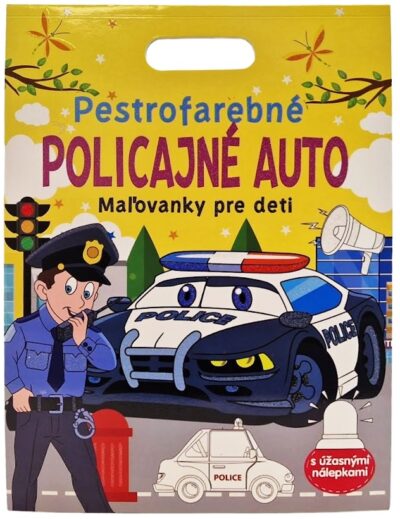 Pestrofarebné policajné auto Maľovanky pre detiMaľovanky pre deti s úžasnými nálepkami. Počet strán: 30Väzba: PaperbackJazyk: slovenský