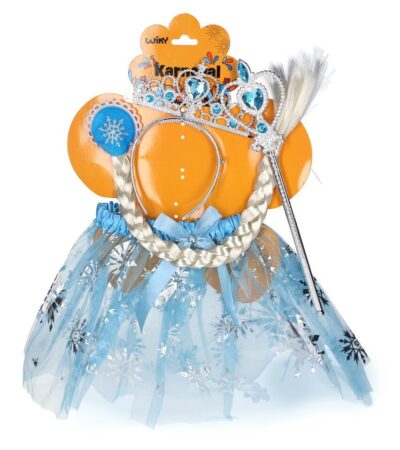 Súprava karneval princezná svetlomodrá 46 x 49 cmKarnevalový set - princezná. Obsahuje: sukňu