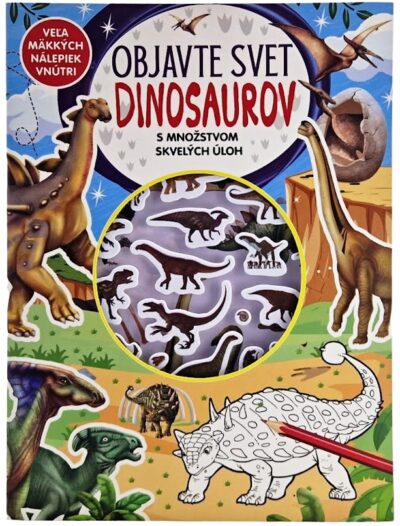 Objavte svet Dinosaurov s množstvom skvelých úlohVeľa skvelých nálepiek vnútri. Odporúčaný vek: 4+Rozmer: 210 × 280 cmPočet strán: 24Väzba: brožovanáJazyk: SK