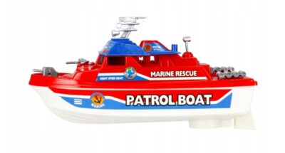 Loď na batérie 20 cmZáchranná loď Patrol s ktorou si užiješ vo vode veľa zábavy.  Napájanie: 2 x 1