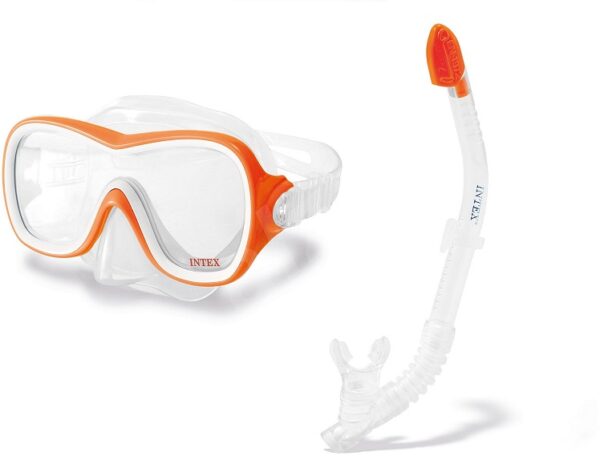 Intex 55647 Potápačské okuliare + šnorchel  Wawe RizerPotápačský set Intex Wave Rizer umožní deťom užiť si veľa zábavy v bazéne aj pri mori. Set obsahuje potápačské okuliare a šnorchel