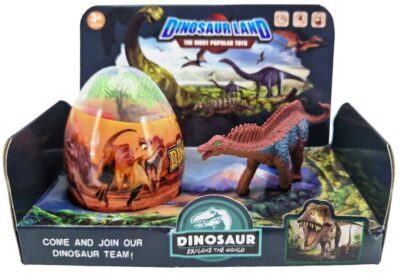 v ktorom je ukrytý ďalší malý dinosaurus a palma. Rozmery dinosaura: cca 9 x 7 cm (podľa druhu)Materiál: plastVhodné pre deti od 3+ Rôzne druhy