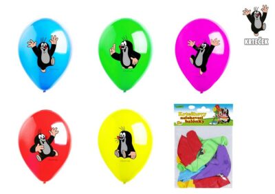 Nafukovacie balóny Krtko 5ksBalóny sa používajú ako dekorácie na rôznych detských karnevaloch