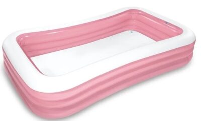 Intex 58487 Bazén nafukovací ružový 305x183x56cmVaše deti naplno využijú tento obdĺžnikový bazén Pink INTEX v horúcich slnečných dňoch. Tento veľkoryso veľký bazén