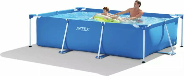 Intex 28271 Bazén Rectangular Frame Pool 260 x 160 x 65 cmNadzemný bazén pre povrchovú montáž. Stačí len zostaviť konštrukciu a napustiť vodou. Dno a bočné steny bazéna sú vyrobené z 3 vrstiev materiálu SUPER TOUGH®.  Objem bazéna: 2282 litrovHrúbka fólie podlahy: 0