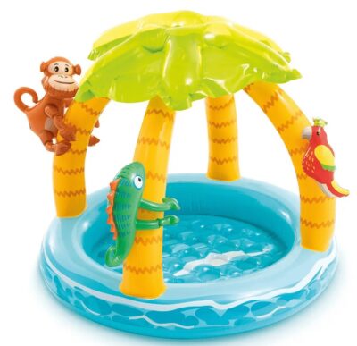 Intex 58417 Detský bazén TropicalZábavný detský bazénik v tvare tropického ostrova. Nie je vždy ľahké urobiť vašu malú ratolesti radosť. S týmto nafukovacím bazénikom určite chybu neurobíte. Bazén Tropical island