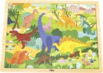 Viga Drevené puzzle Dinosaurus 48ksDrevené puzzle od spoločnosti VIGA pre deti od 24 mesiacov sú ideálnym riešením do domácnosti a škôlky. Skladá sa z tabuľky a 48 tematických prvkov