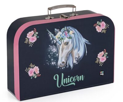Kufrík Unicorn 34cmKufrík môže váš malý školák použiť na výtvarné pomôcky do školy