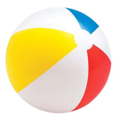 Nafukovacia lopta GlossyNafukovacia lopta sa radí medzi najpopulárnejšie doplnky pri detských hrách. Detská nafukovacia lopta s motívom farebných pruhov