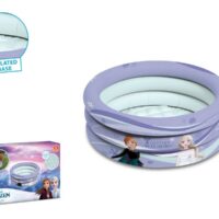 Mondo 16917 Bazén Frozen 60cm Mondo detský trojkomorový bazén Frozen od talianskeho výrobcu pre dievčatá od 10 mesiacov. Detský bazén má priemer 60 cm. Je vyrobený z kvalitného gumeného materiálu