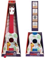 Detská gitara Safari 55 cmDetská plastová gitara so štyrmi strunami pre všetky malé hudobníkov