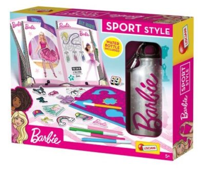 Lisciani Barbie Sport návrhársky set s fľašouS týmto setom na vás čaká mnoho aktivít a zaujímavostí zo sveta športu: s fľašou Barbie