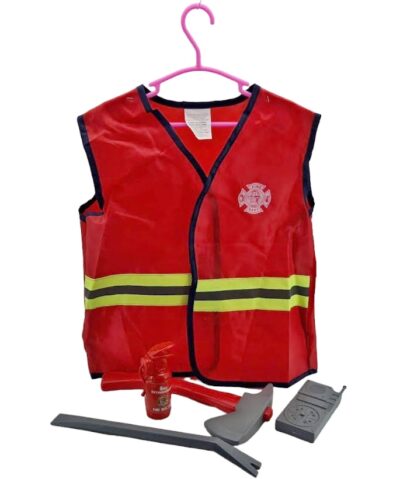 Hasičská sada s vestou a náradímSada pre malých hasičov obsahuje hasičskú vestu