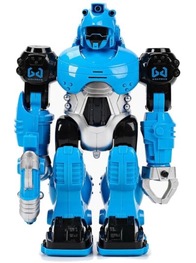 Robot Thunderbolt modrý s efektamiRobot „THUNDERBOLT“ (modrý) nenechá ľahostajným žiadneho milovníka techniky a robotiky. Pôsobivý vzhľad robota