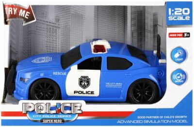 Auto polícia B/O 20 cm 1:20Policajné autíčko má zvukové a svetelné efekty