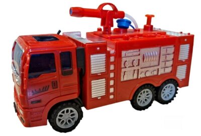 Hasičské auto s reálnou striekačkouStaň sa požiarnikom v službách hasičskej a záchrannej služby. Nalej vodu do zásobníka a has striekačkou ako skutočný požiarnik. Zásobník na voduNa zotrvačníkDľžka auta 18 cm