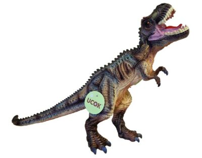 Tyrannosaurus so zvukomTyrannosaurus Rex je najznámejší a najobľúbenejší dinosaurus.Úžasná gumená figúrka dinosaura je detailne namaľovaná